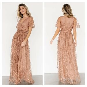 Baltic Born Marseille Embossed Maxi Dress New Without Tags